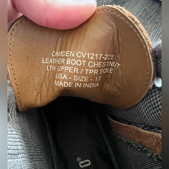 Crevo Chestnut Leather Mens Boots size 13 - Picture 7 of 9